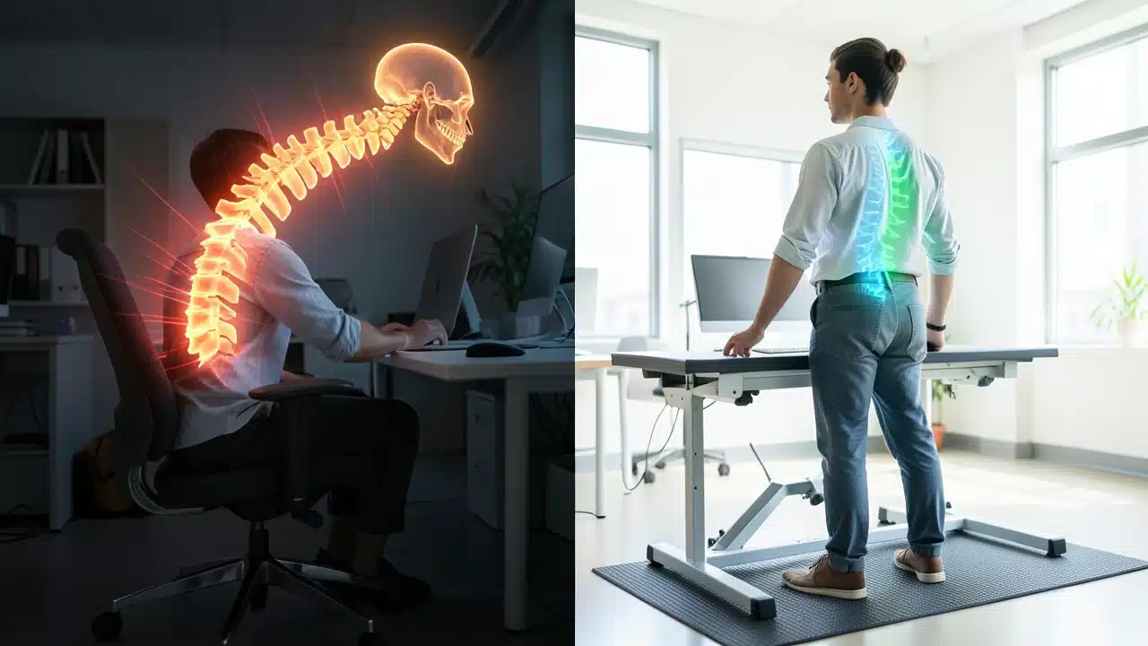 Comparing Standing and Sitting: What Happens to Your Back?