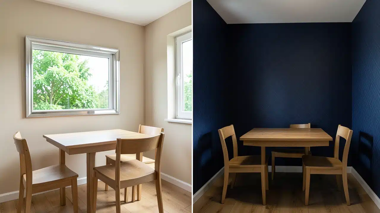 Comparing the Impact: Dining Room Mirror vs. Accent Wall