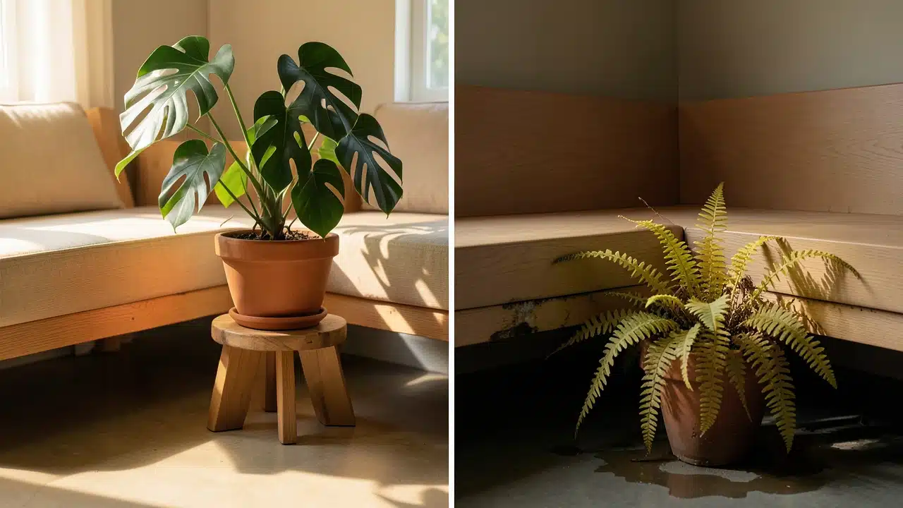 Comparison: Good vs. Bad Plant Placement