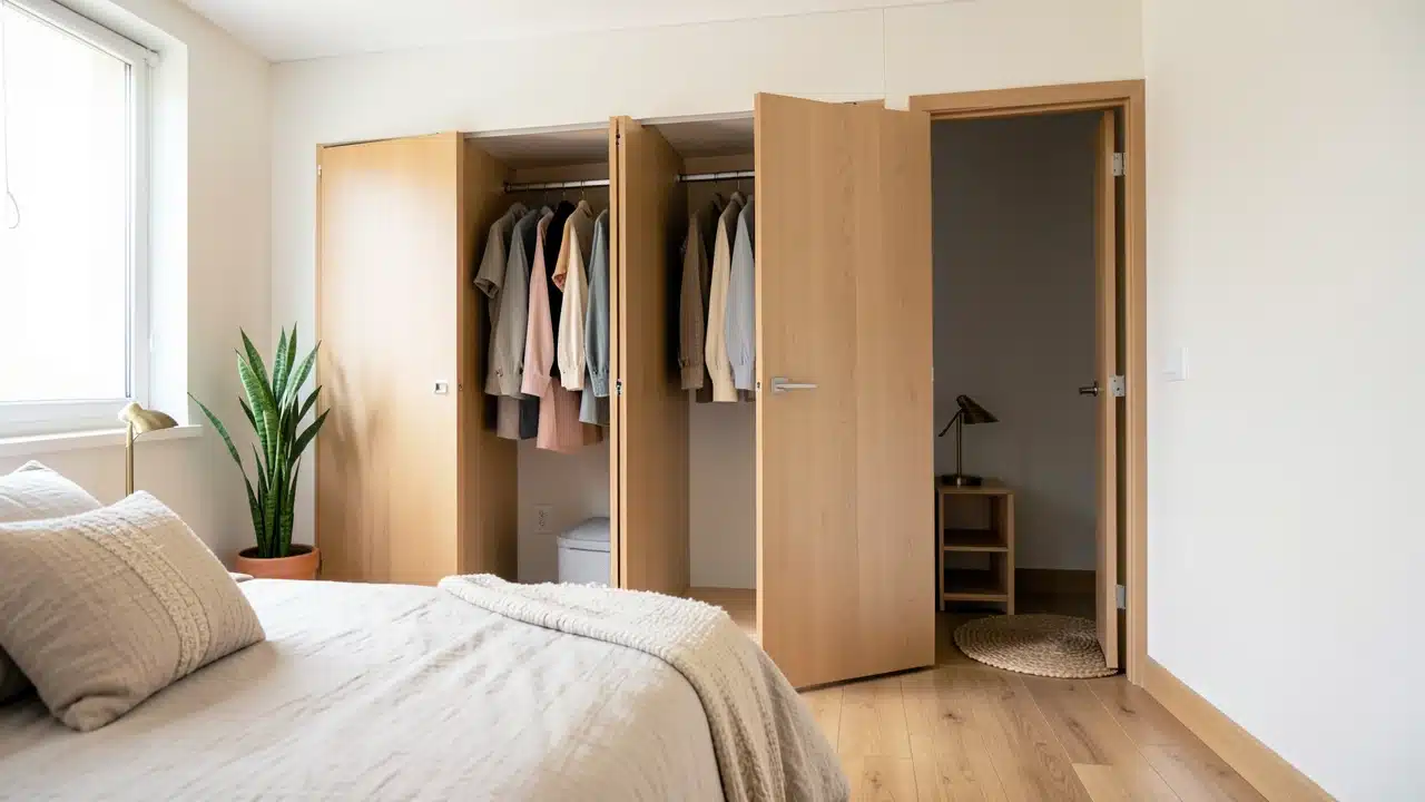 Comparison of Wardrobe Door Types for Small Bedrooms