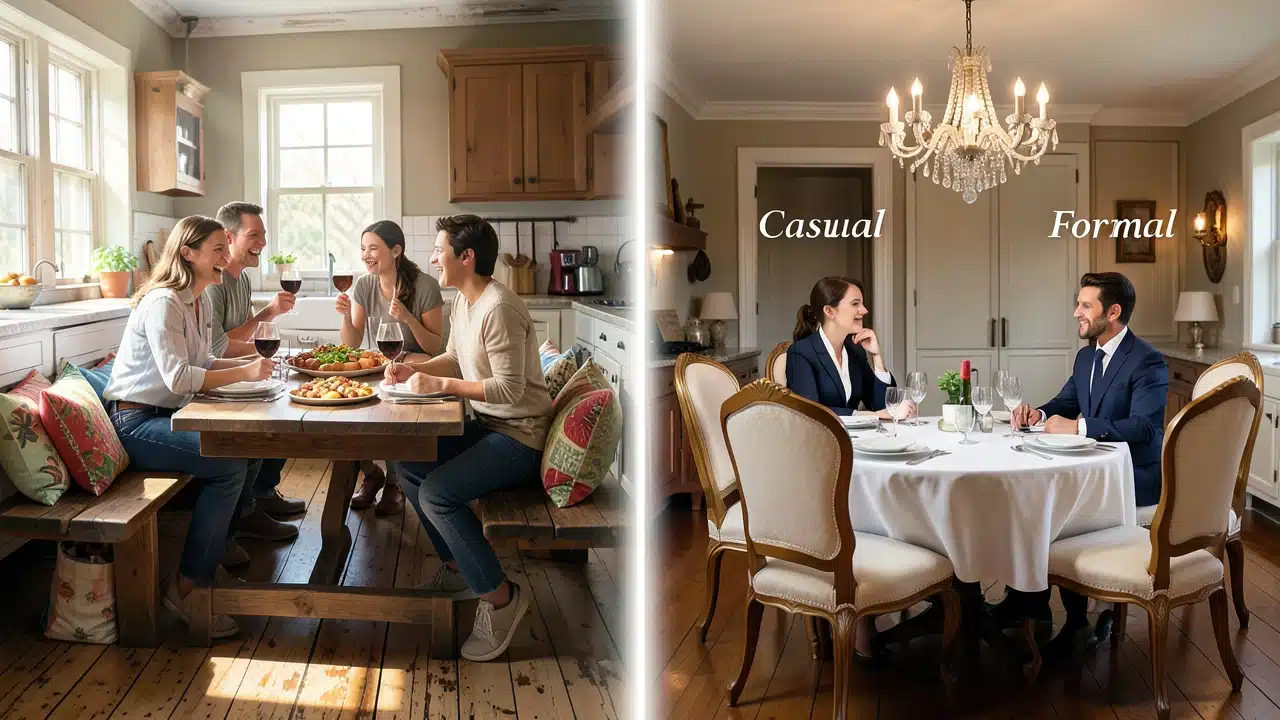 Entertaining Style: Casual Gatherings vs. Formal Dinners