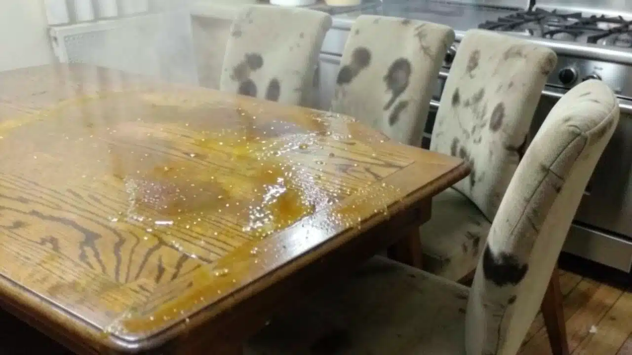 Grease and Odor Buildup on Your Dining Set
