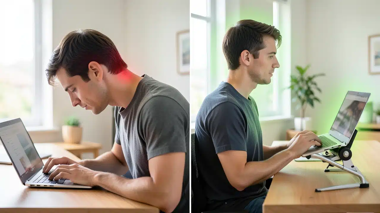 How Laptop Stands Help Your Neck
