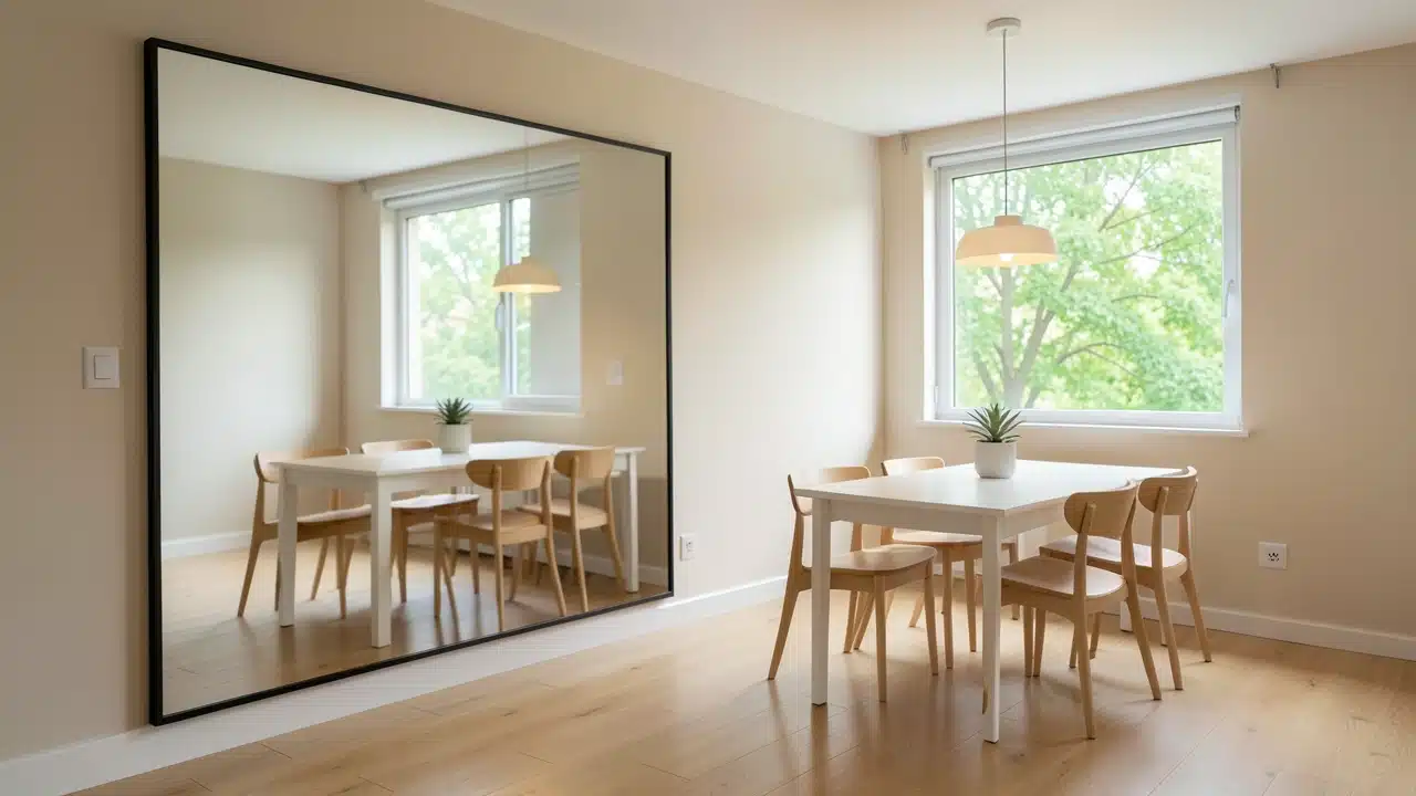 How Mirrors Expand Your Dining Room's Perceived Size
