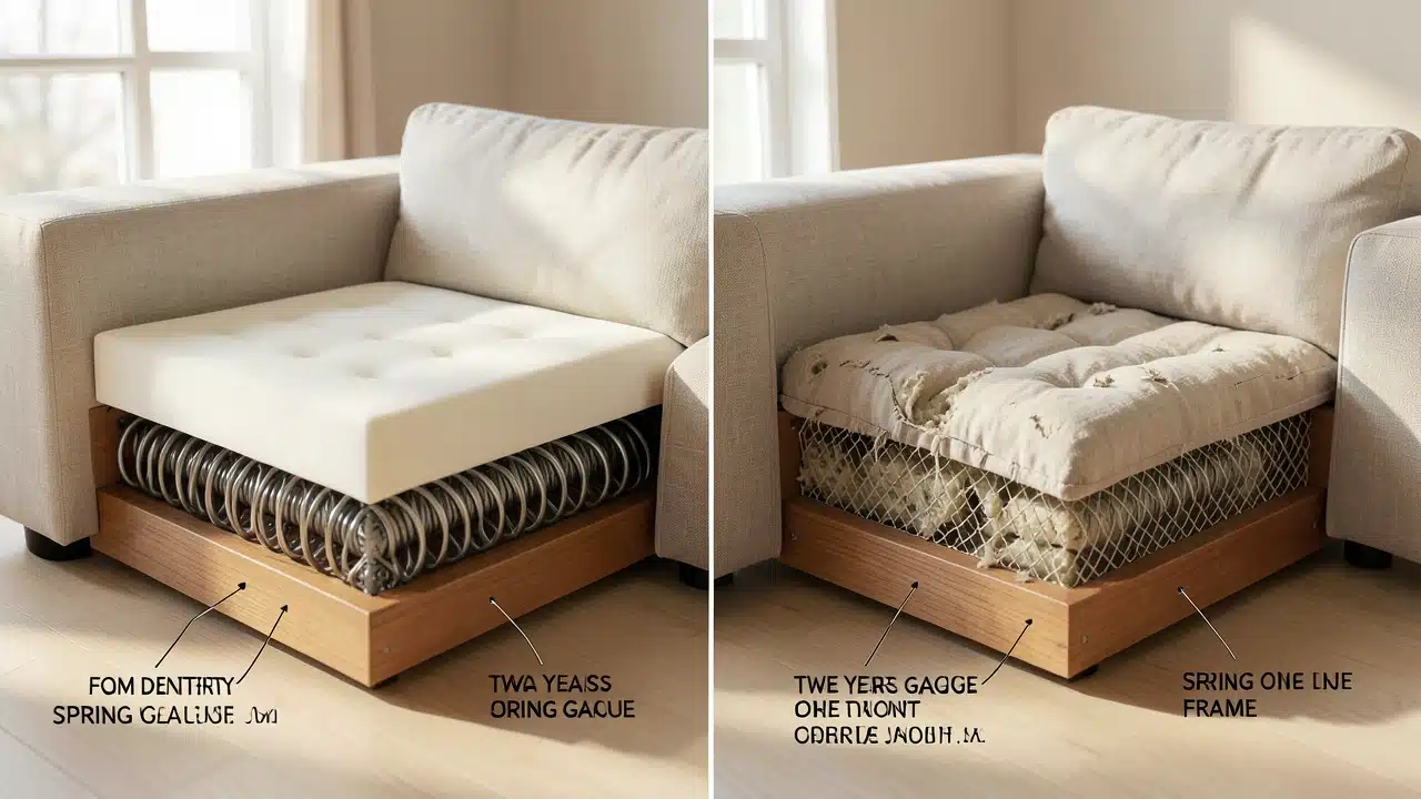 How Sofa Construction Affects Cushion Longevity