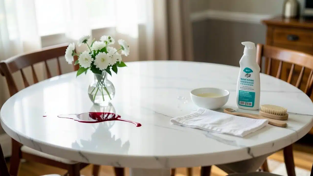 How To Remove Stains From A Marble Dining Table Without Damaging The Surface