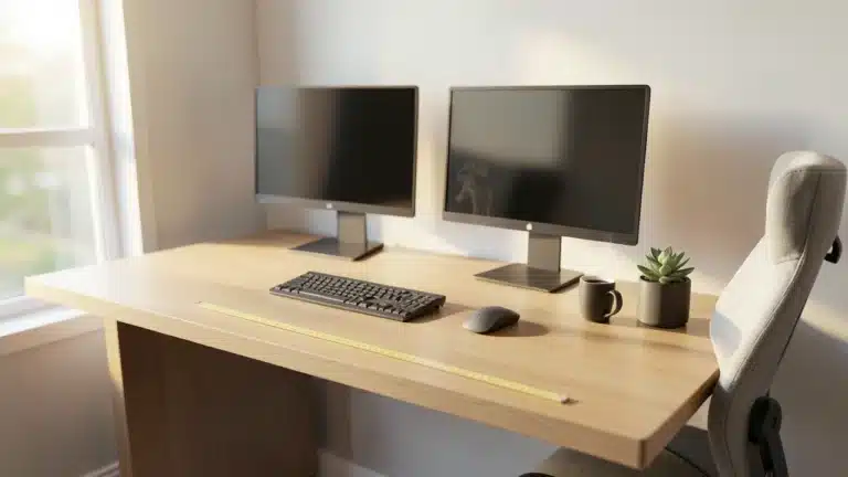 How Wide Does A Desk Need To Be To Comfortably Run Two Monitors?