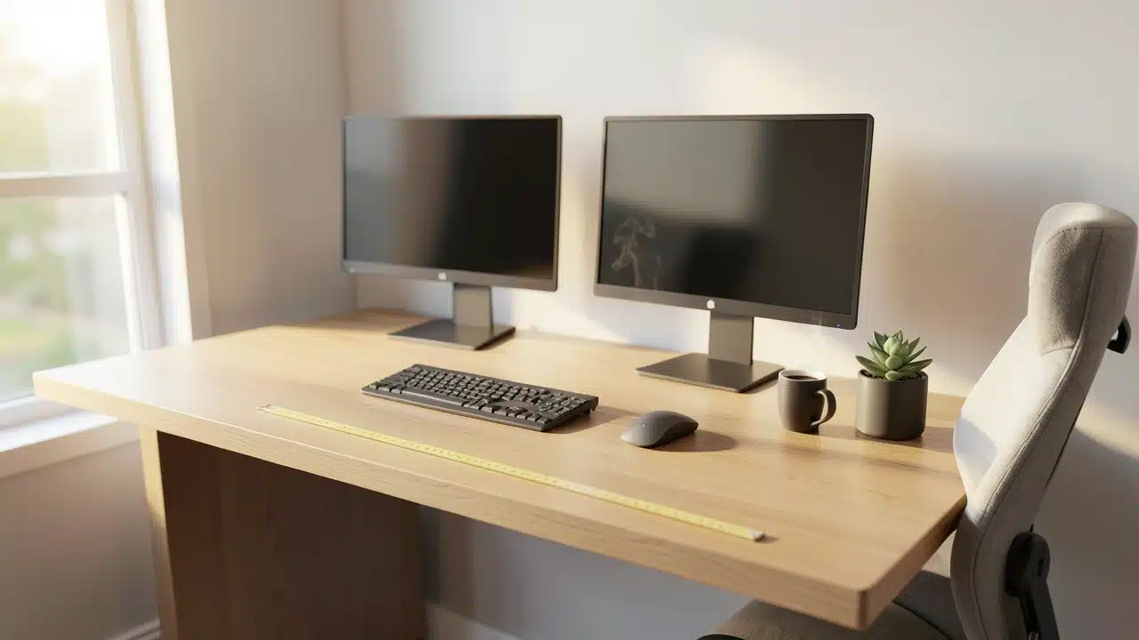 How Wide Does A Desk Need To Be To Comfortably Run Two Monitors?