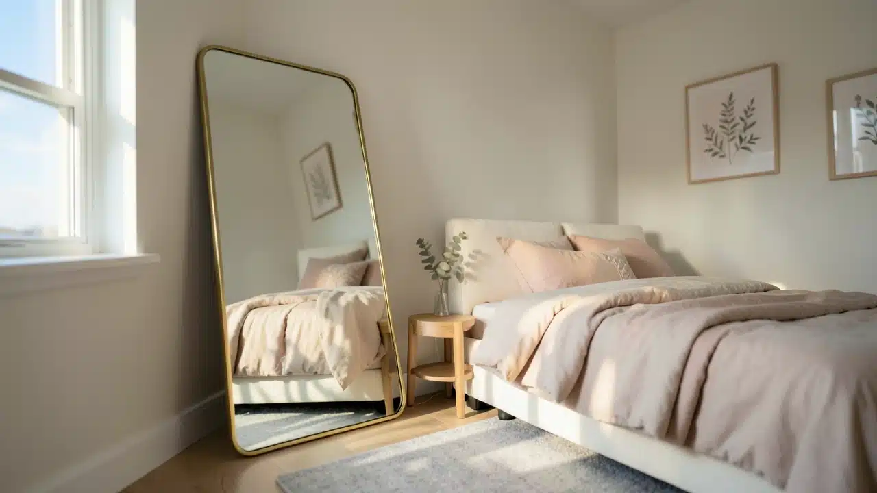 Mirrors to Enhance Specific Bedroom Features