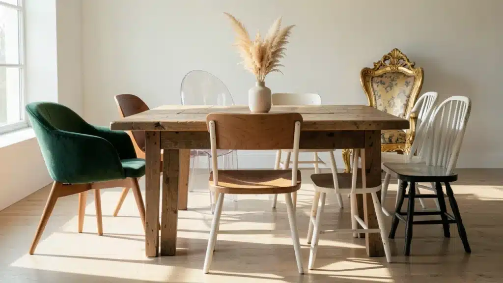 Mixing Dining Chair Styles:  When It Looks Intentional And When It Looks Like A Mistake