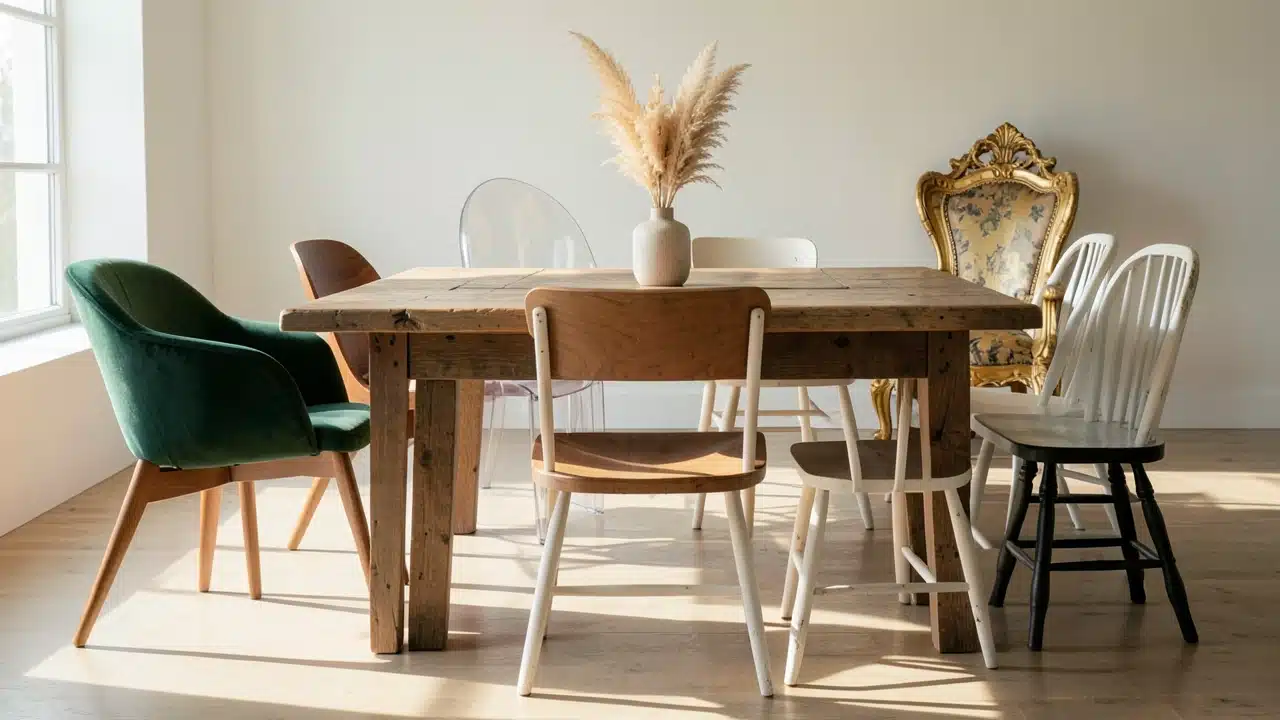 Mixing Dining Chair Styles:  When It Looks Intentional And When It Looks Like A Mistake