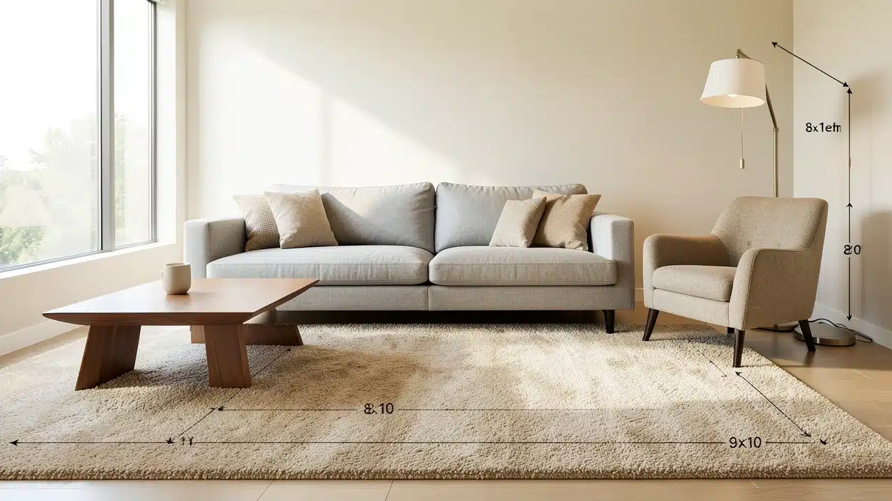 Rug Size Guide for Common Living Room Layouts
