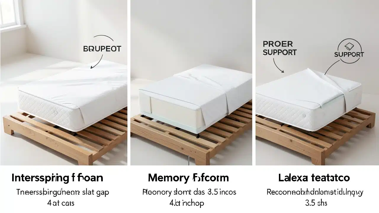 Understanding Different Mattress Types and Slat Needs