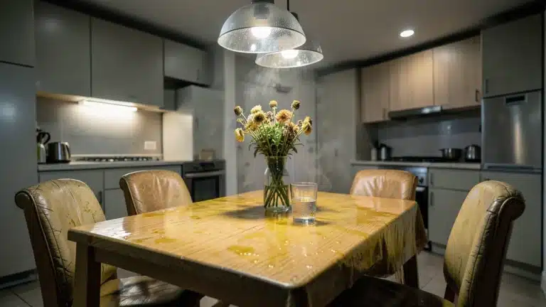 What Happens To Dining Furniture Placed Too Close To A Kitchen Without Proper Ventilation