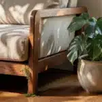 What Placing A Plant Next To A Wooden Sofa Frame Can Do Over Time