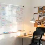 Where To Put A Whiteboard Or Pinboard In A Home Office So It Gets Used