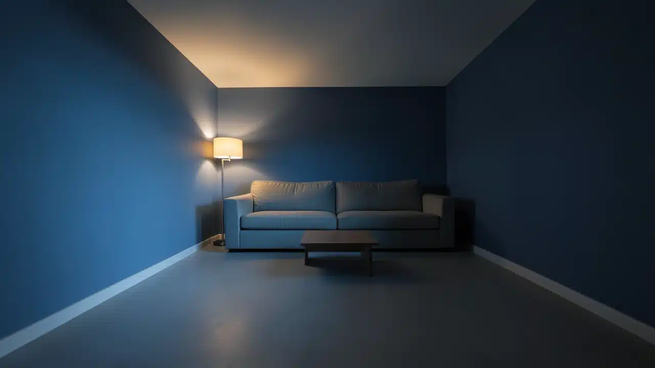 Why Pushing Your Sofa Against The Wall Actually Makes A Small Room Feel Smaller