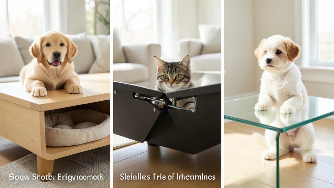 Quick Comparison: Lift-Top Table Types by Pet Safety