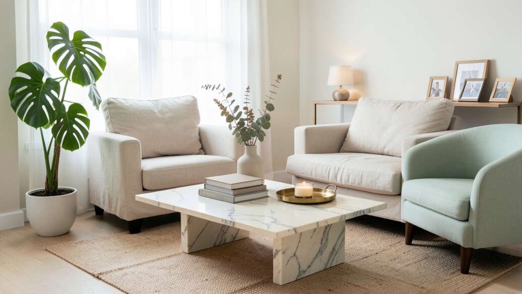 Should You Put a Marble Coffee Table in a Small Living Room or Skip It Entirely?