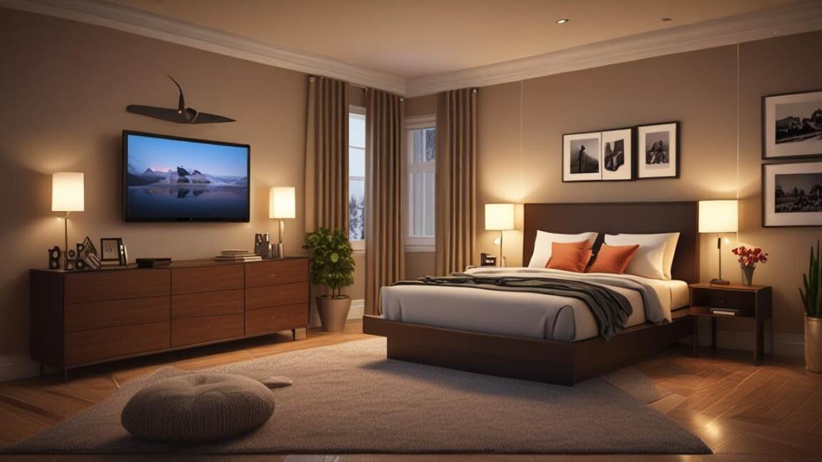 TV Viewing Distance in a Bedroom